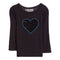 Sparkle Velvet Heart Shirt - Denny's