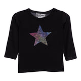Glitter Star Patch Top - Denny's