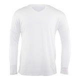 Long Sleeve Open V-Neck - Denny's