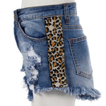 Cut Off Short with Leopard Stripe - Denny's