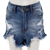 Cut Off Short with Leopard Stripe - Denny's