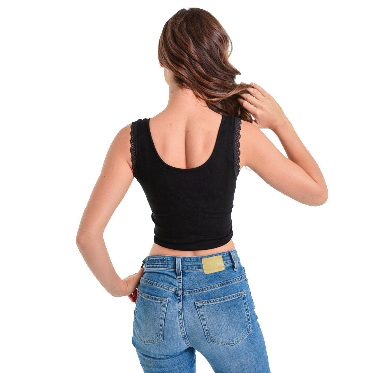 Rouched Vneck Tank Top - Denny's
