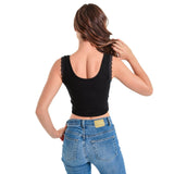 Rouched Vneck Tank Top - Denny's