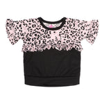 Pink Cheetah Ruffle Sweatshirt - Denny's