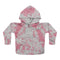 Grey & Pink Hacci Tie Dye Kangaroo Pocket Hoodie - Denny's