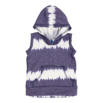 Navy Tie Dye Sleeveless Hoody - Denny's