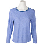 Long Sleeve Contrast Hi Low Crew - Denny's