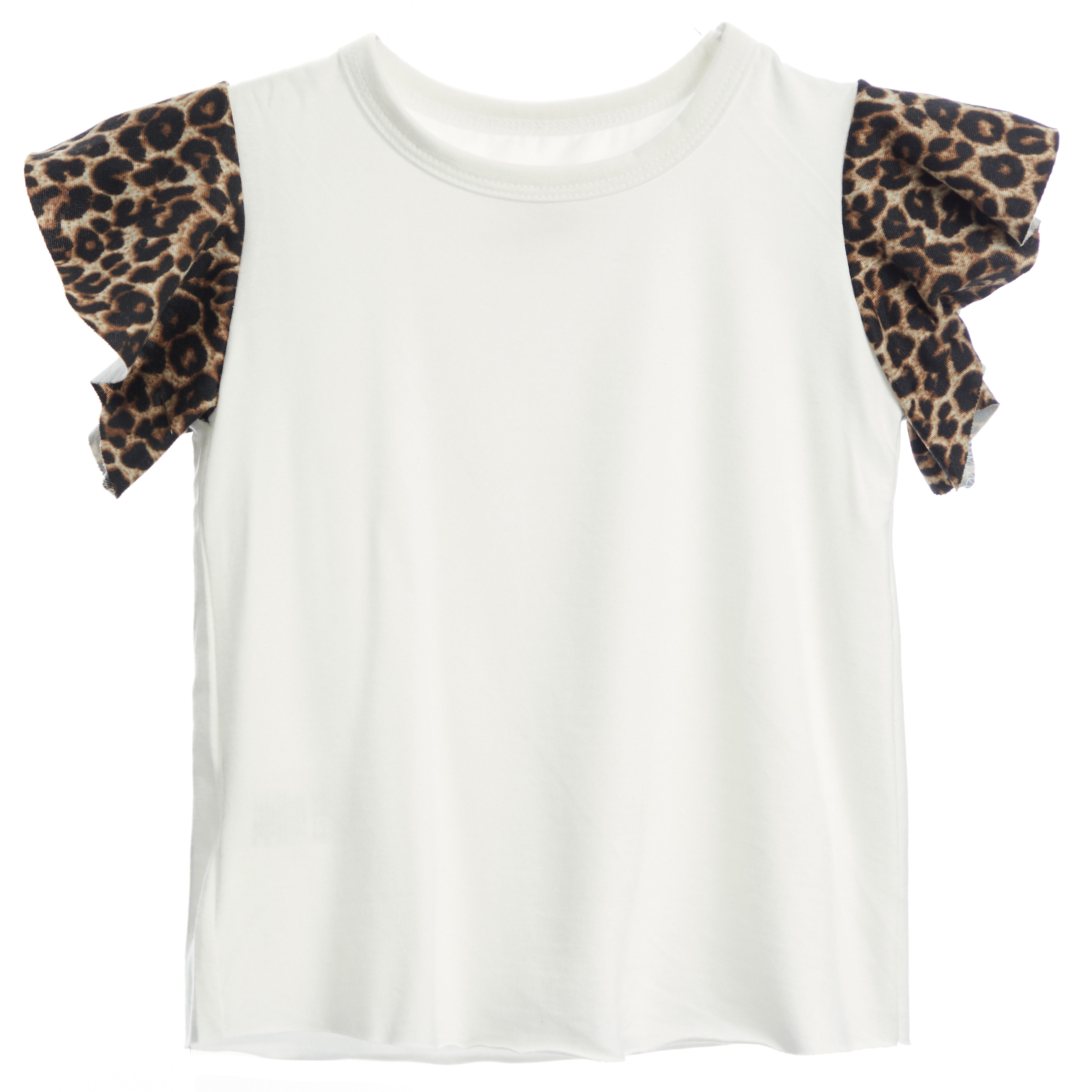 Leopard Flutter Sleeve Tee - Denny's