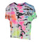 Short Sleeve Tye Dye Crop Crew with Black Label - Denny's
