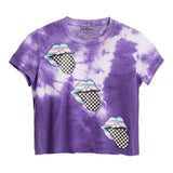 Checkered Tongue Tie Dye Tee - Denny's