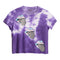 Checkered Tongue Tie Dye Tee - Denny's