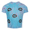 Evil Eye Pansy Tie Dye Crop Tee - Denny's