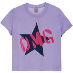 Navy Star OMG Crop Tee - Denny's