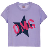 Navy Star OMG Crop Tee - Denny's