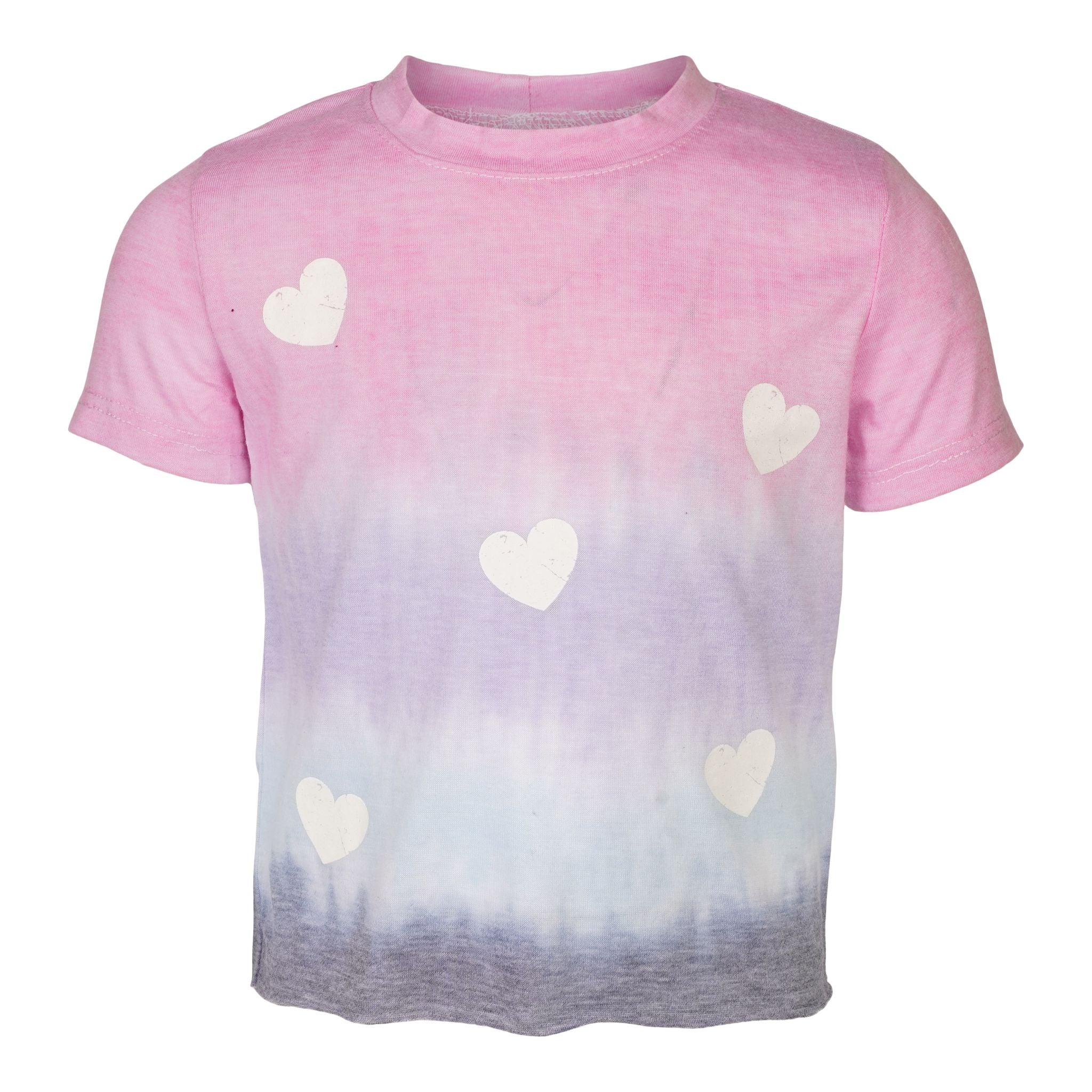 White Hearts Orchid Tie Dye Tee - Denny's