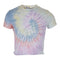 Van Gogh Tie Dye Short Sleeve Crop Tee - Denny's