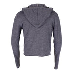 Long Sleeve Hoodie Sweatshirt with Black Skull and Splatter - Denny's
