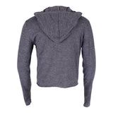 Long Sleeve Hoodie Sweatshirt with Black Skull and Splatter - Denny's