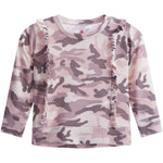 Knit Camo Ruffle Sweatshirt - Denny's