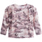Knit Camo Ruffle Sweatshirt - Denny's