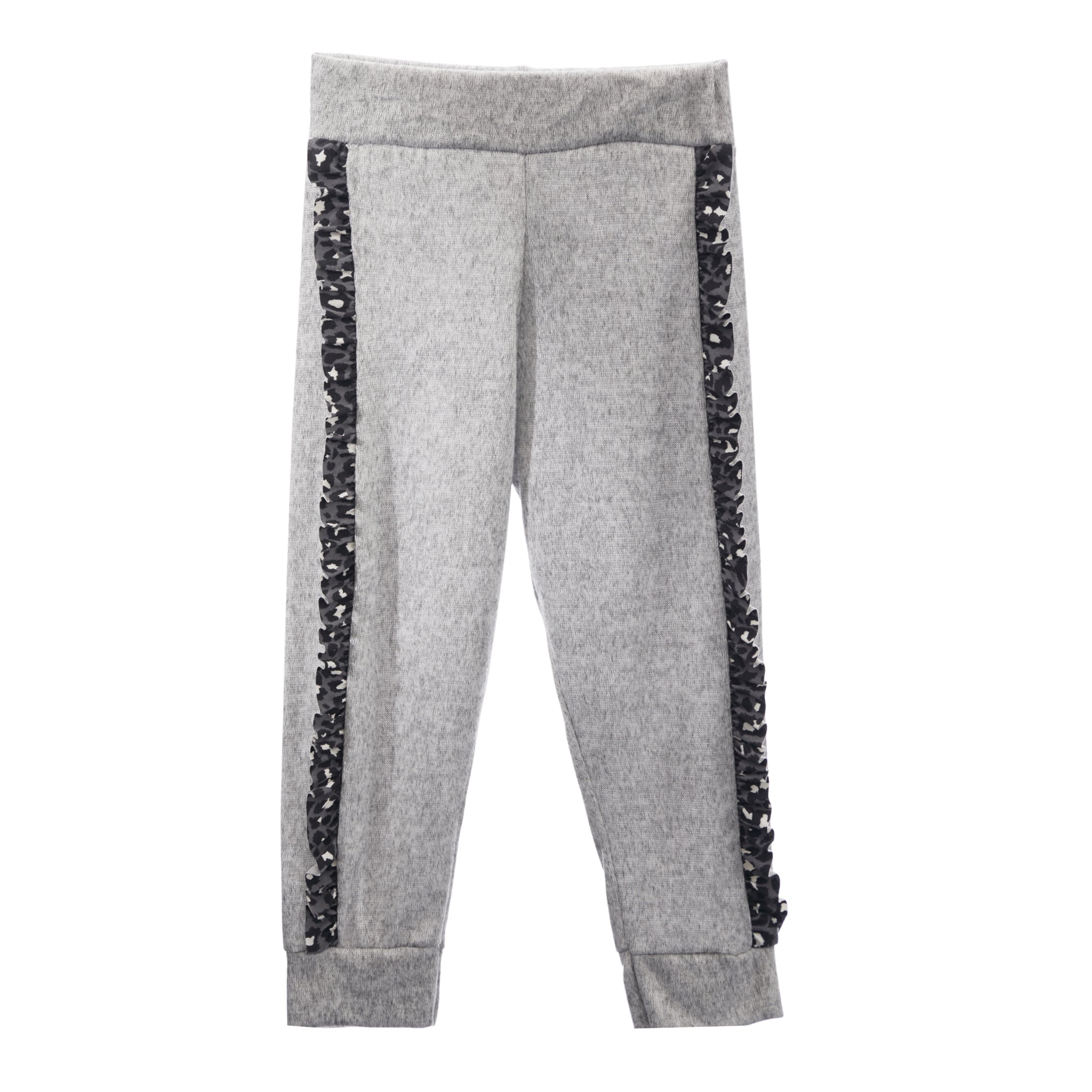 Leopard Ruffle Hacci Jogger - Denny's