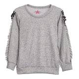 Leopard Ruffle Sleeve Hacci Top - Denny's