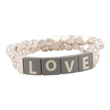 Love Tile Stretch Bracelet - Denny's