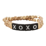 XOXO Tile Stretch Bracelet - Denny's