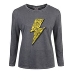 Leopard Bolt Top - Denny's