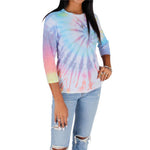 3/4 Sleeve Tie Dye Raglan - Denny's