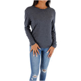 Long Sleeve Crew with Ribbed Neck - Denny's
