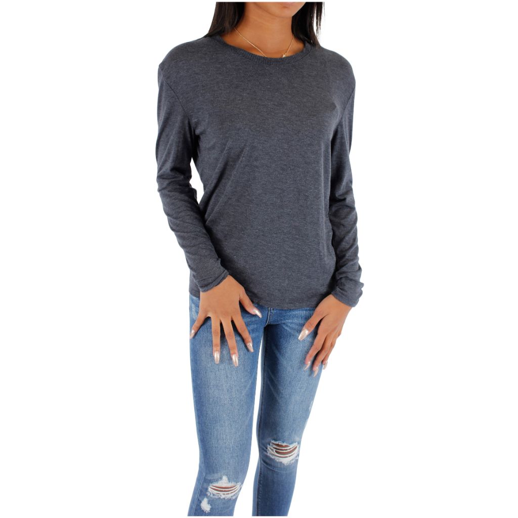 Long Sleeve With Ribbed Neck - Denny's
