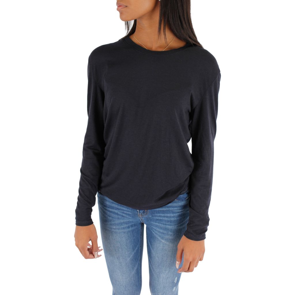 Long Sleeve With Ribbed Neck - Denny's