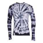 Long Sleeve Tie Dye Rib Neck - Denny's