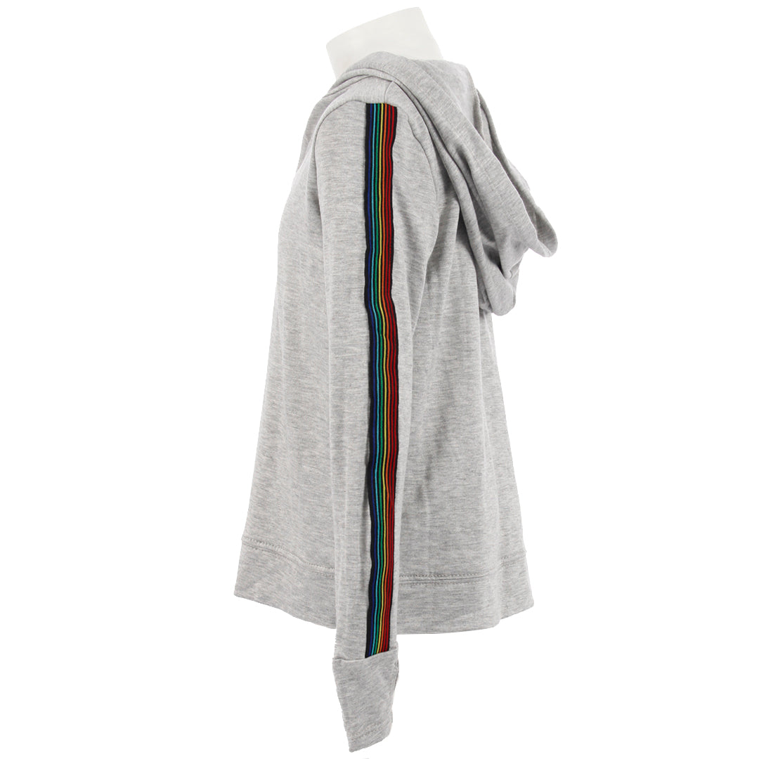 Long Sleeve Hoody with Rainbow Stripe - Denny's