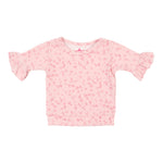 Pink Leopard Ruffle Sweatshirt - Denny's