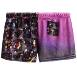 Checker Splatter Fuzzy Lounge Shorts - Denny's