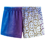 OG Glitter Smilie Fuzzy Lounge Shorts - Denny's