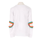 Sweatshirt Long Sleeve Cut Elbow Rainbow Taping - Denny's