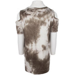 Short Sleeve Cold Shoulder with Slit Heart - Denny's