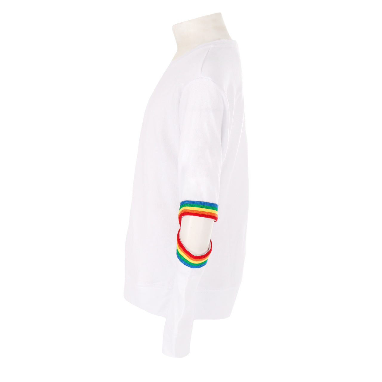 Sweatshirt Long Sleeve Cut Elbow Rainbow Taping - Denny's