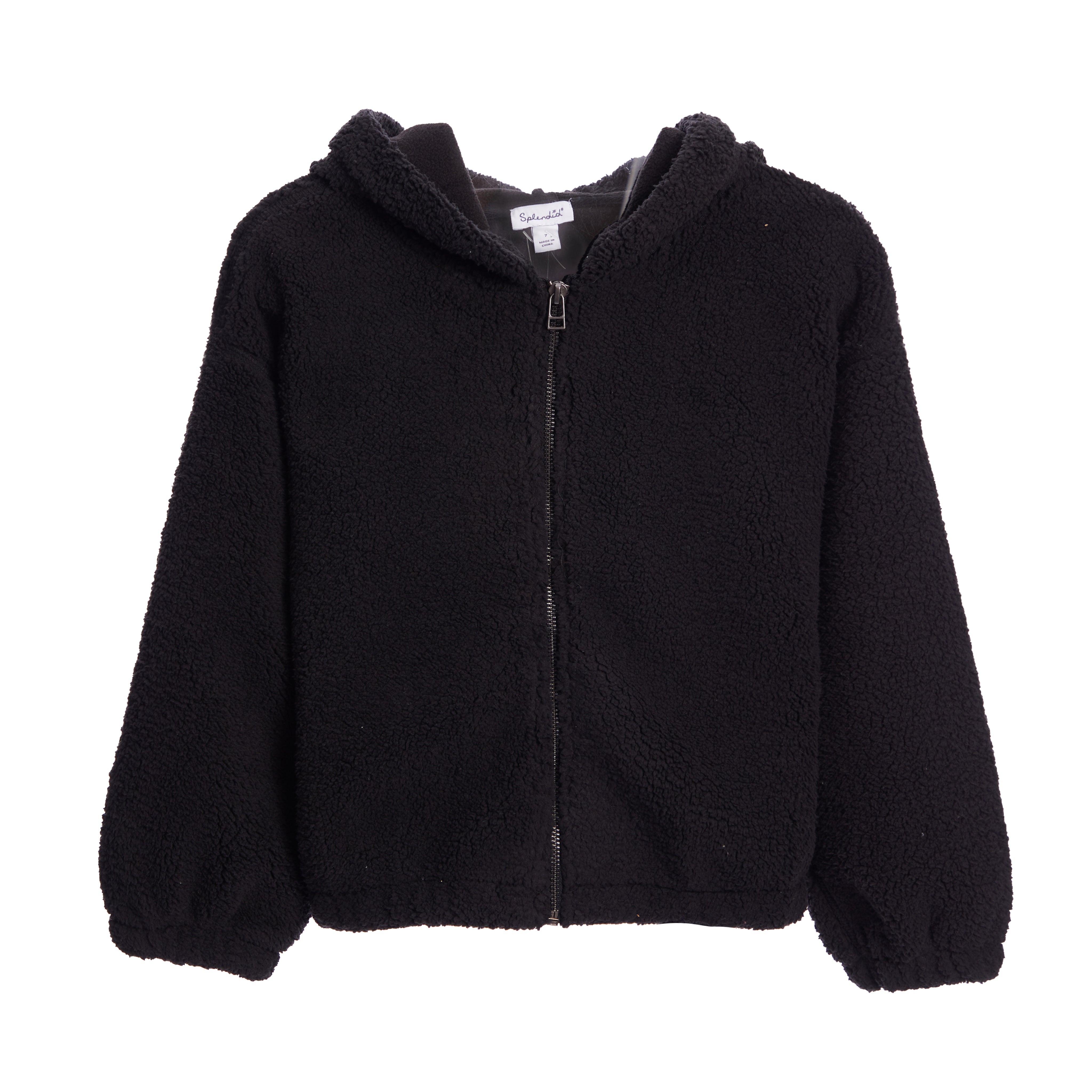 Oversized Sherpa Zip Hoodie - Denny's