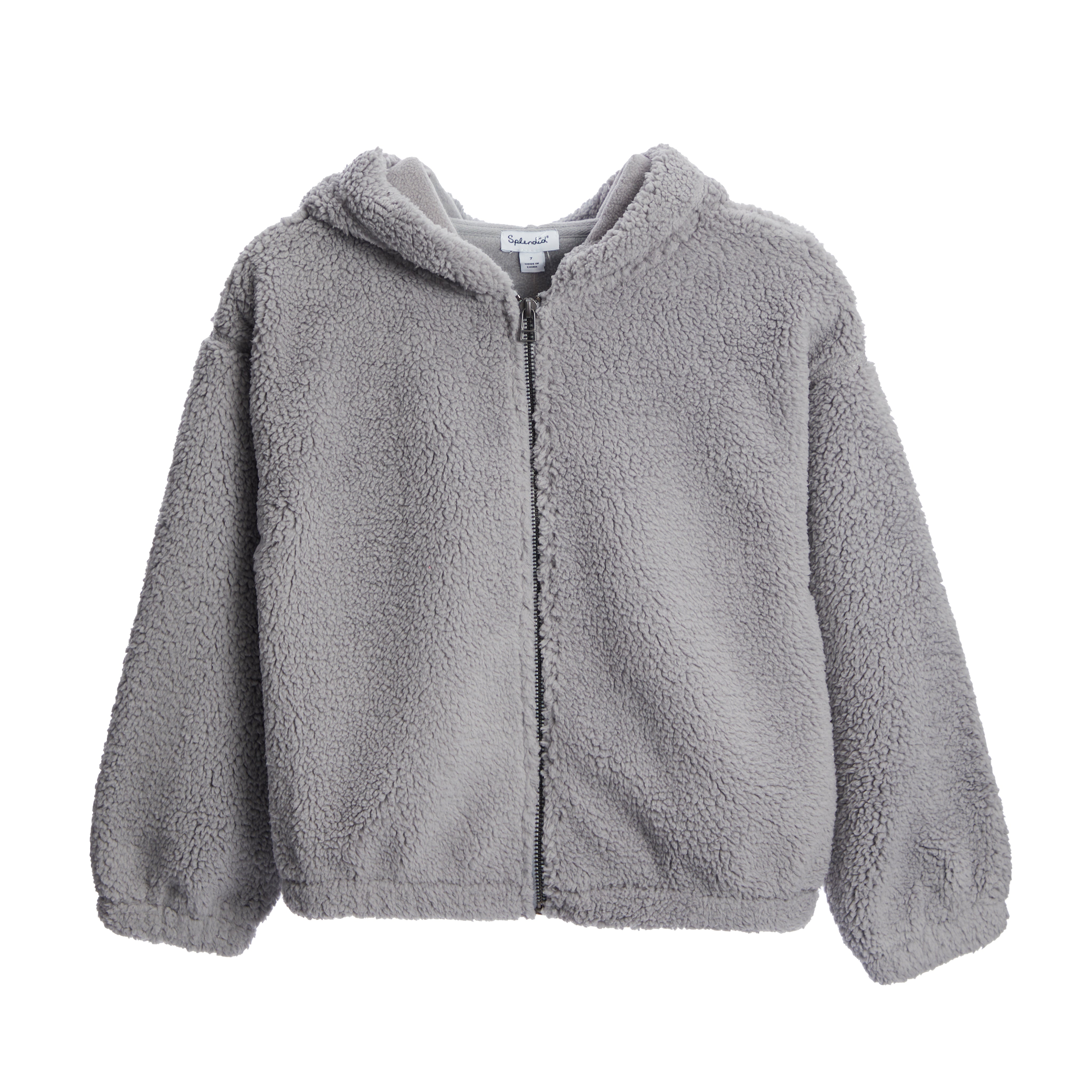 Oversized Sherpa Zip Hoodie - Denny's