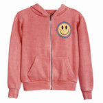 Double Outline Smiley Zip Hoodie - Denny's