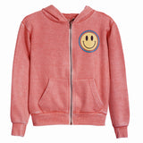 Double Outline Smiley Zip Hoodie - Denny's