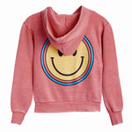 Double Outline Smiley Zip Hoodie - Denny's