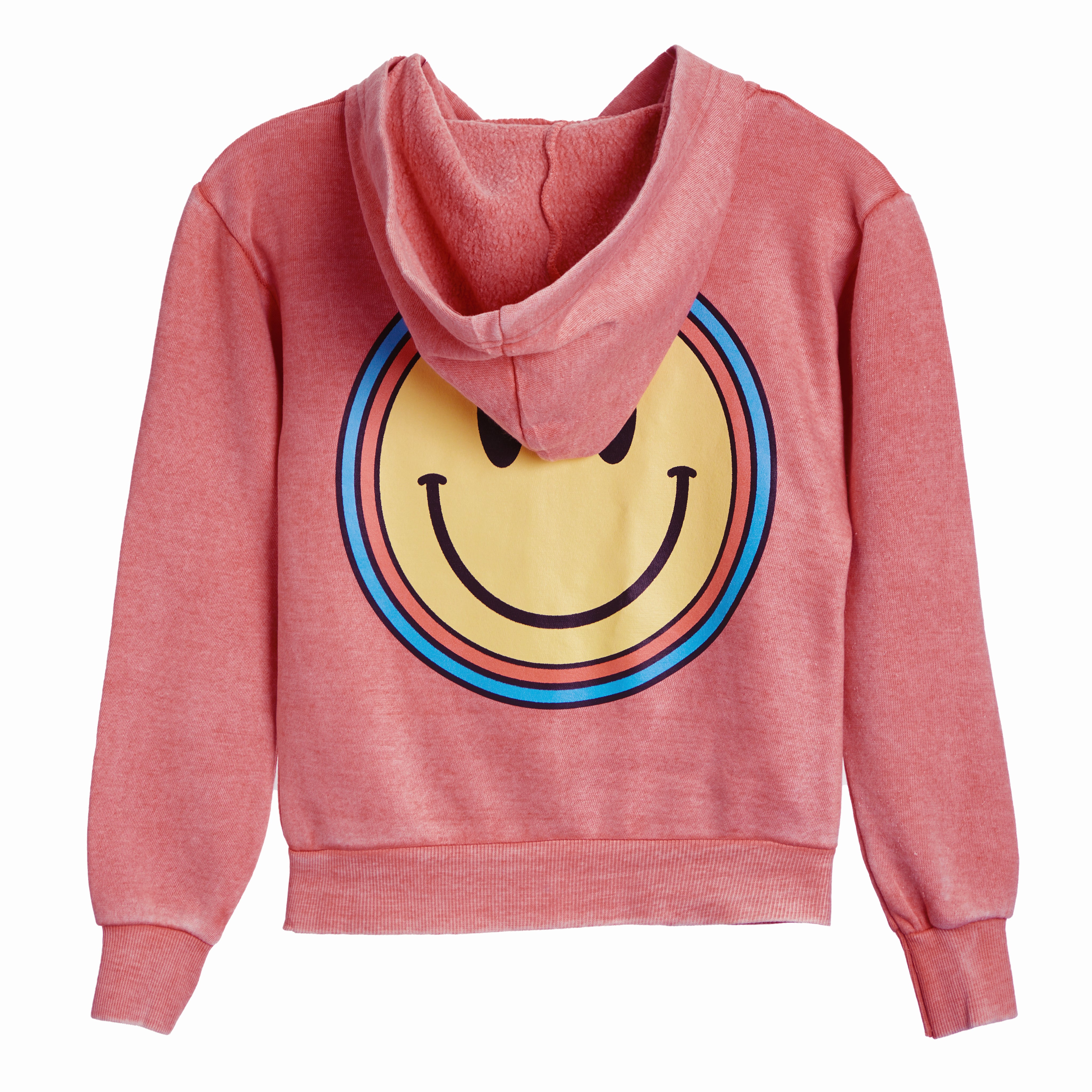 Double Outline Smiley Zip Hoodie - Denny's