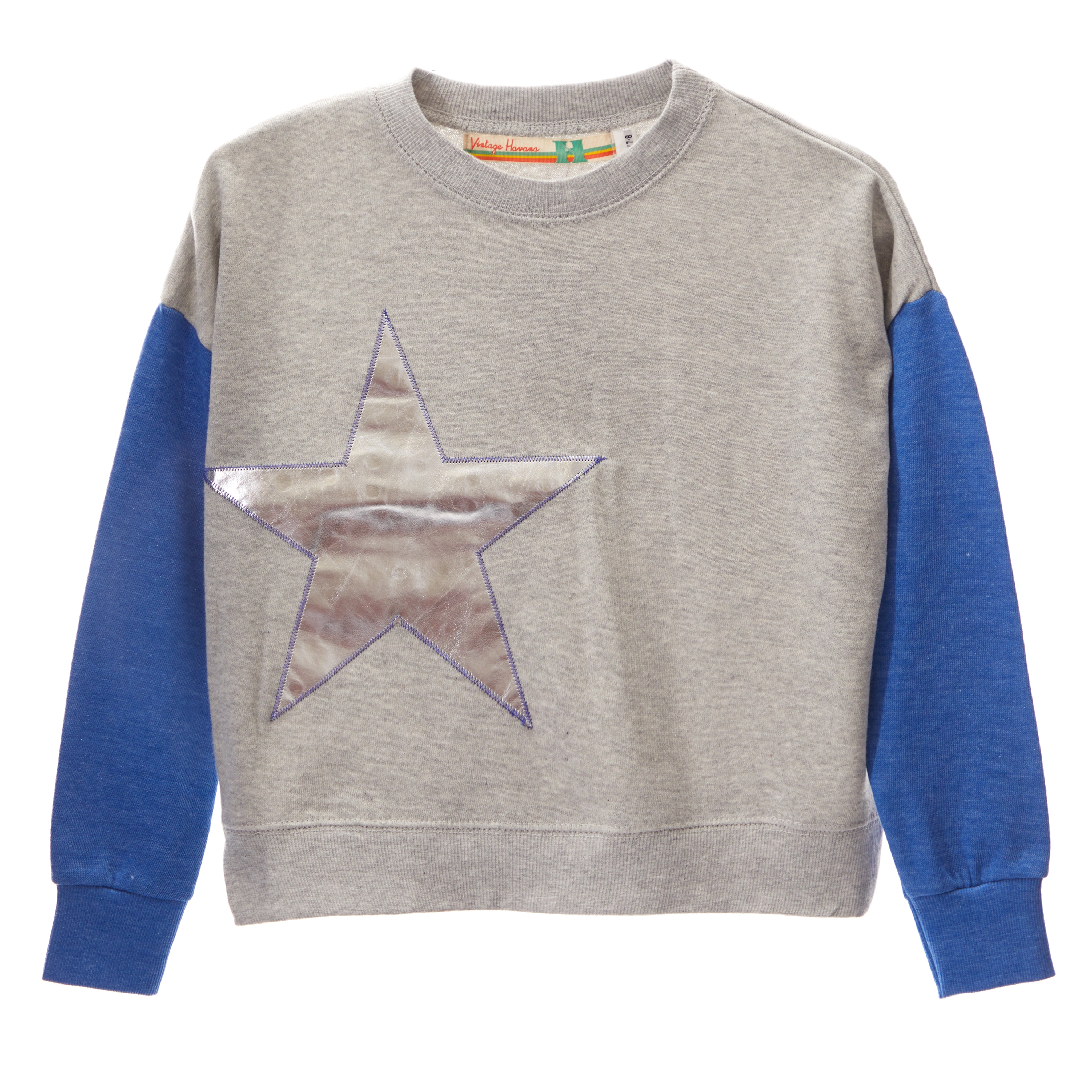 Star Patch Colorblock Sweatshirt - Denny's