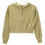 Thermal Crop Zip Hoodie - Denny's