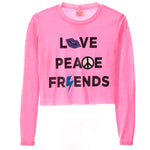 Love, Peace & Friends Long Sleeve Tee - Denny's